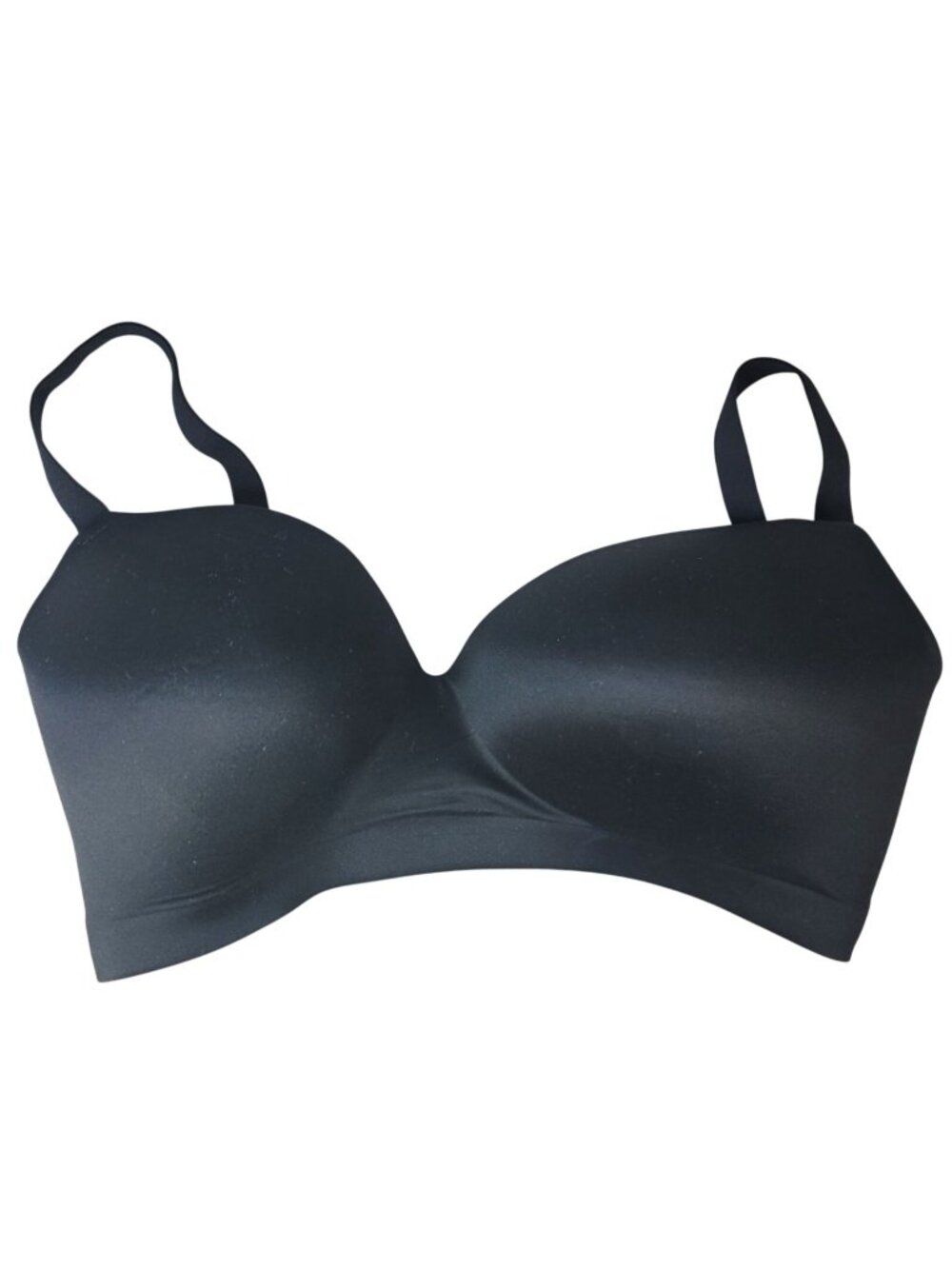 Soma Enbliss Wireless Bra Black 38DD Padded Adj Strap Seamless Full Coverage